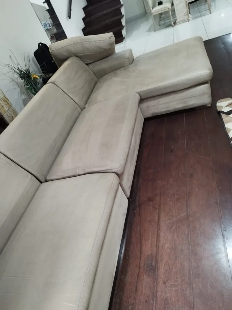 sofa L limpo